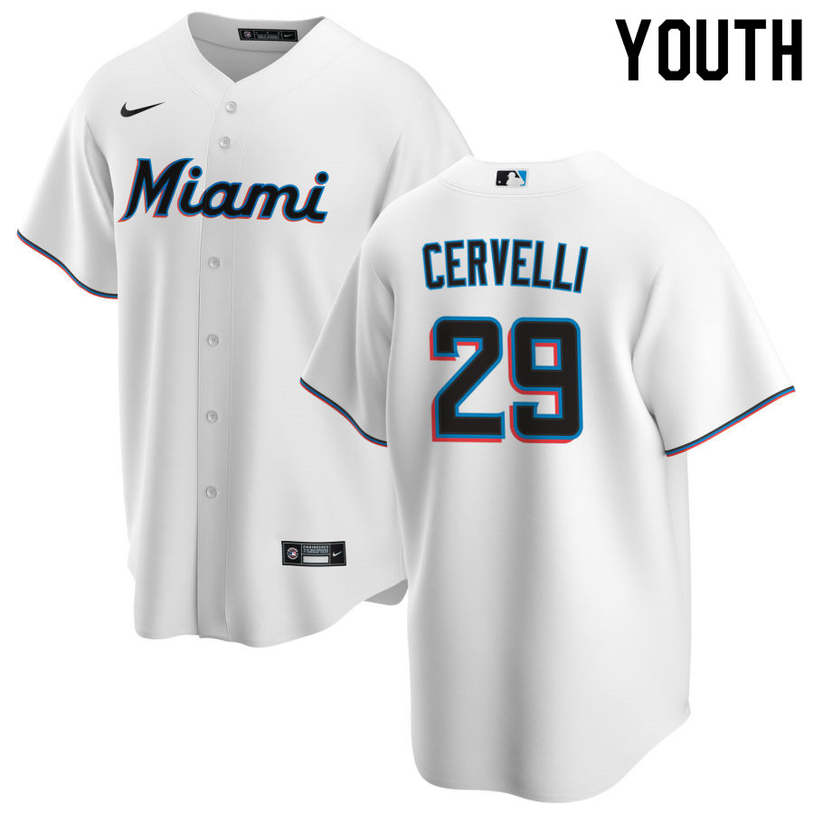 Nike Youth #29 Francisco Cervelli Miami Marlins Baseball Jerseys Sale-White